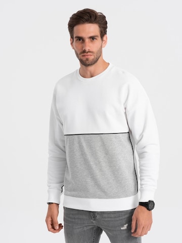 Sweat-shirt Ombre en gris : devant