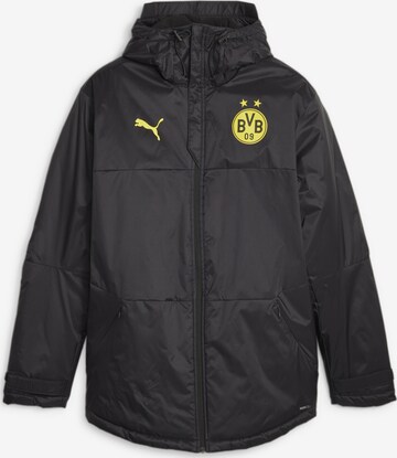 Veste de sport 'Borussia Dortmund' PUMA en noir : devant