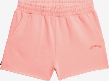 Pantalon 'Essential' Superdry en rouge : devant