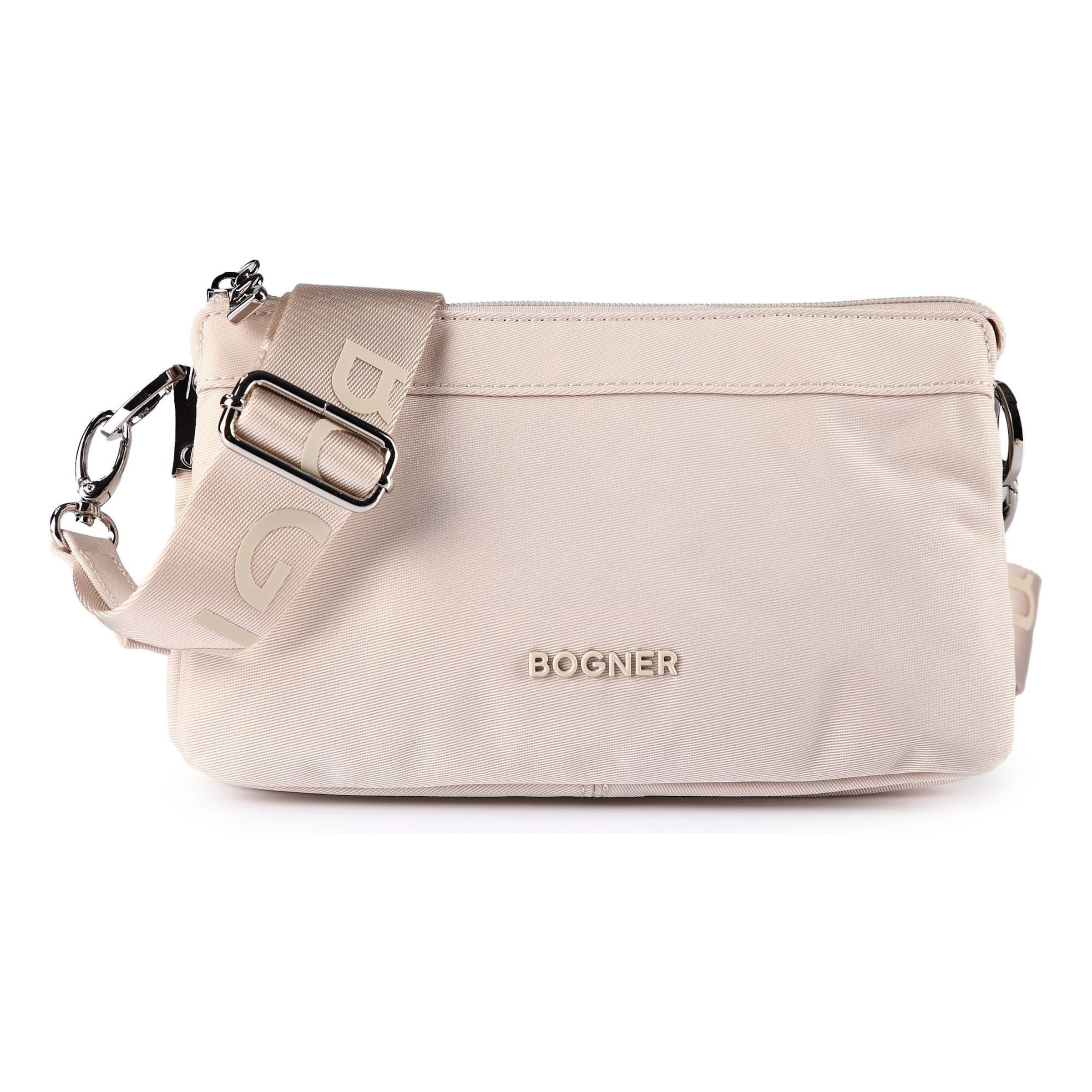 BOGNER - Bolso de hombro 'Maxon' en beige: frente