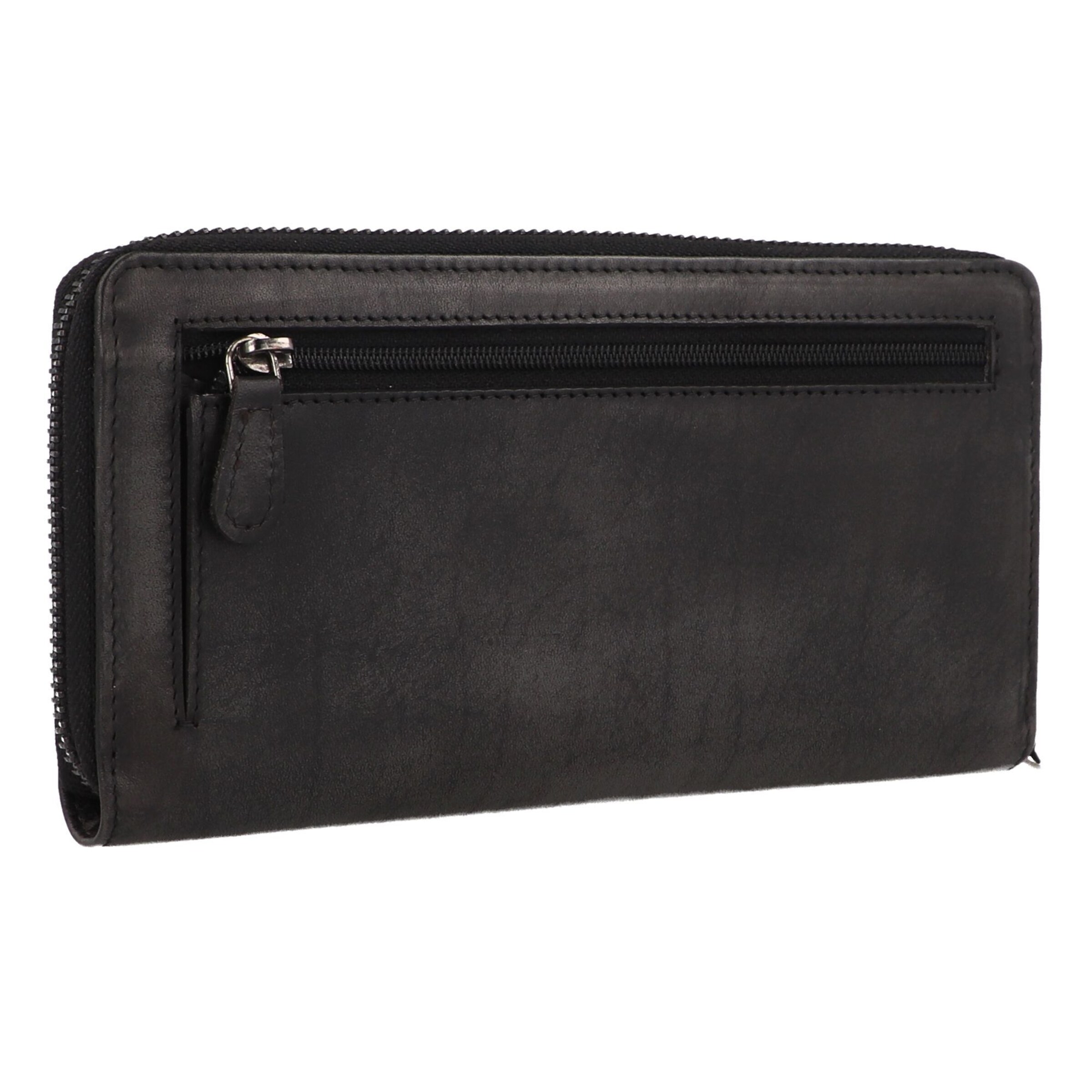 GREENBURRY Wallet 'Destressed' in Black
