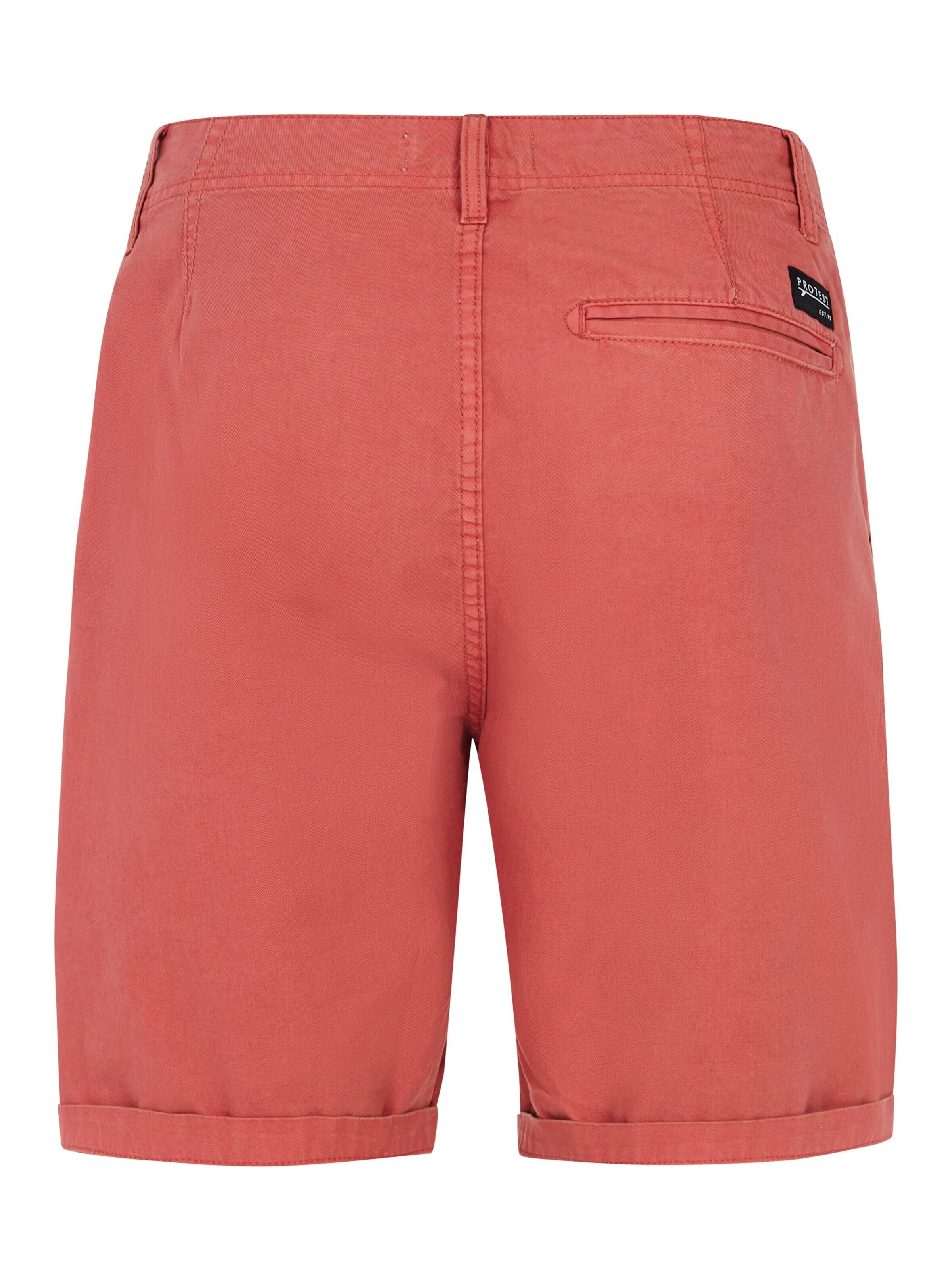 PROTEST Regular Trousers 'PRTComie' in Red