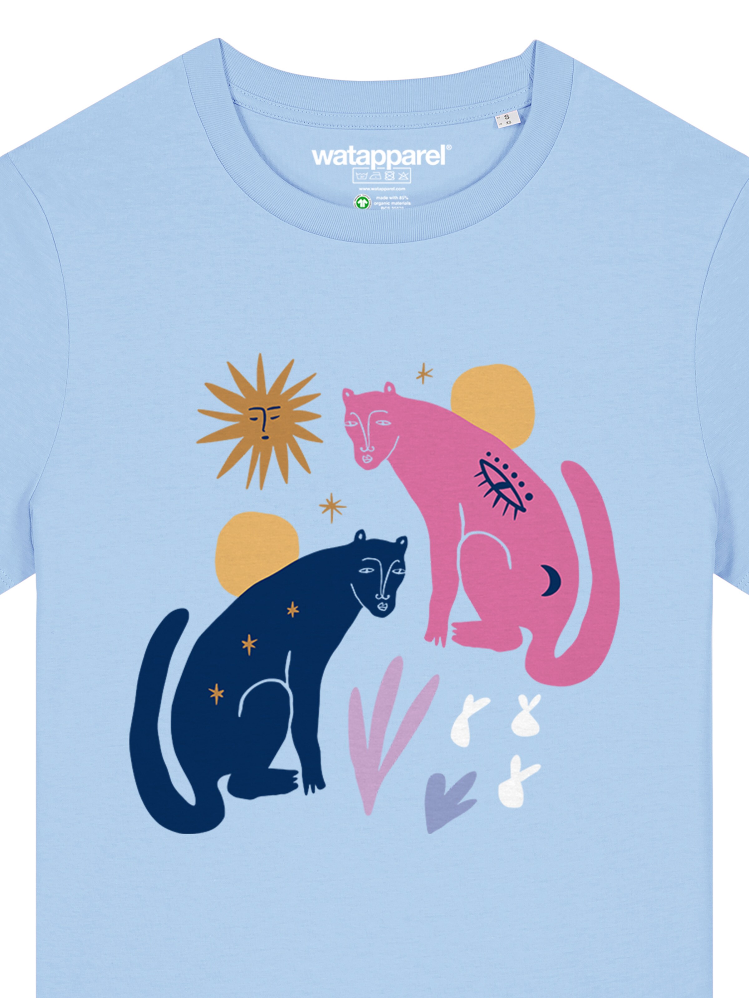 T-shirt 'Love and flex' Watapparel en bleu