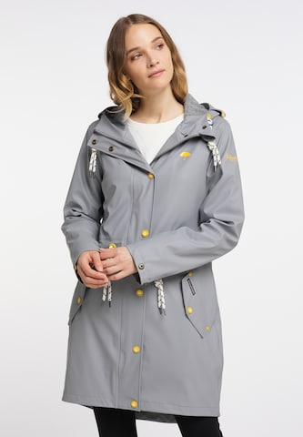 Schmuddelwedda Raincoat in Grey: front