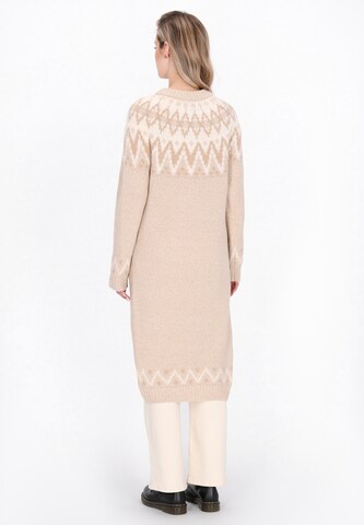 DreiMaster Vintage Knitted coat in Beige