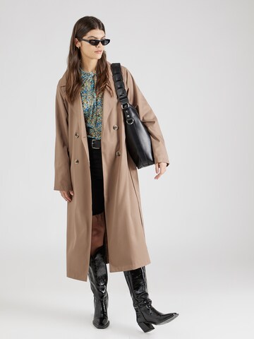 VILA Between-Seasons Coat 'JANCINE' in Brown