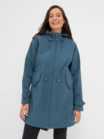 Derbe Softshelljacke 'Island Friese' in Blau: predná strana