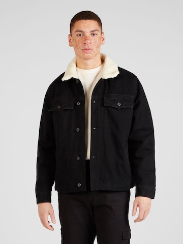 TOPMAN Between-Season Jacket in Black: front