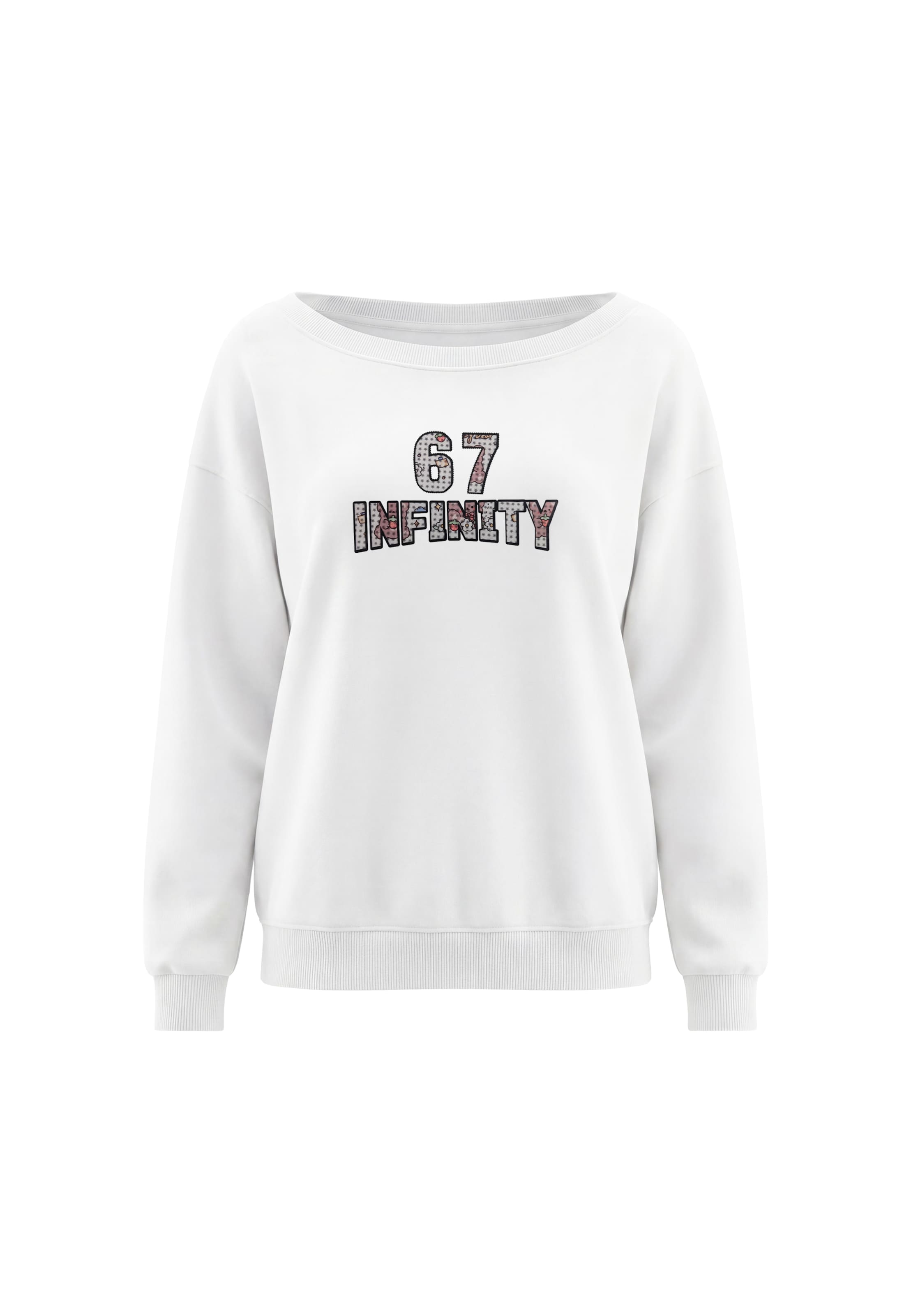 Sweat-shirt MYMO en blanc : devant