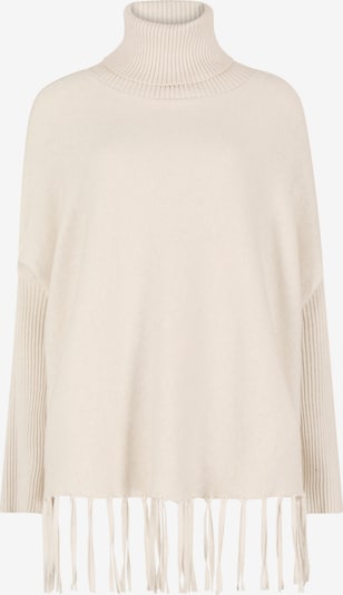 Apricot Roll Neck Fringe Poncho Jumper ' ' in creme, Produktansicht