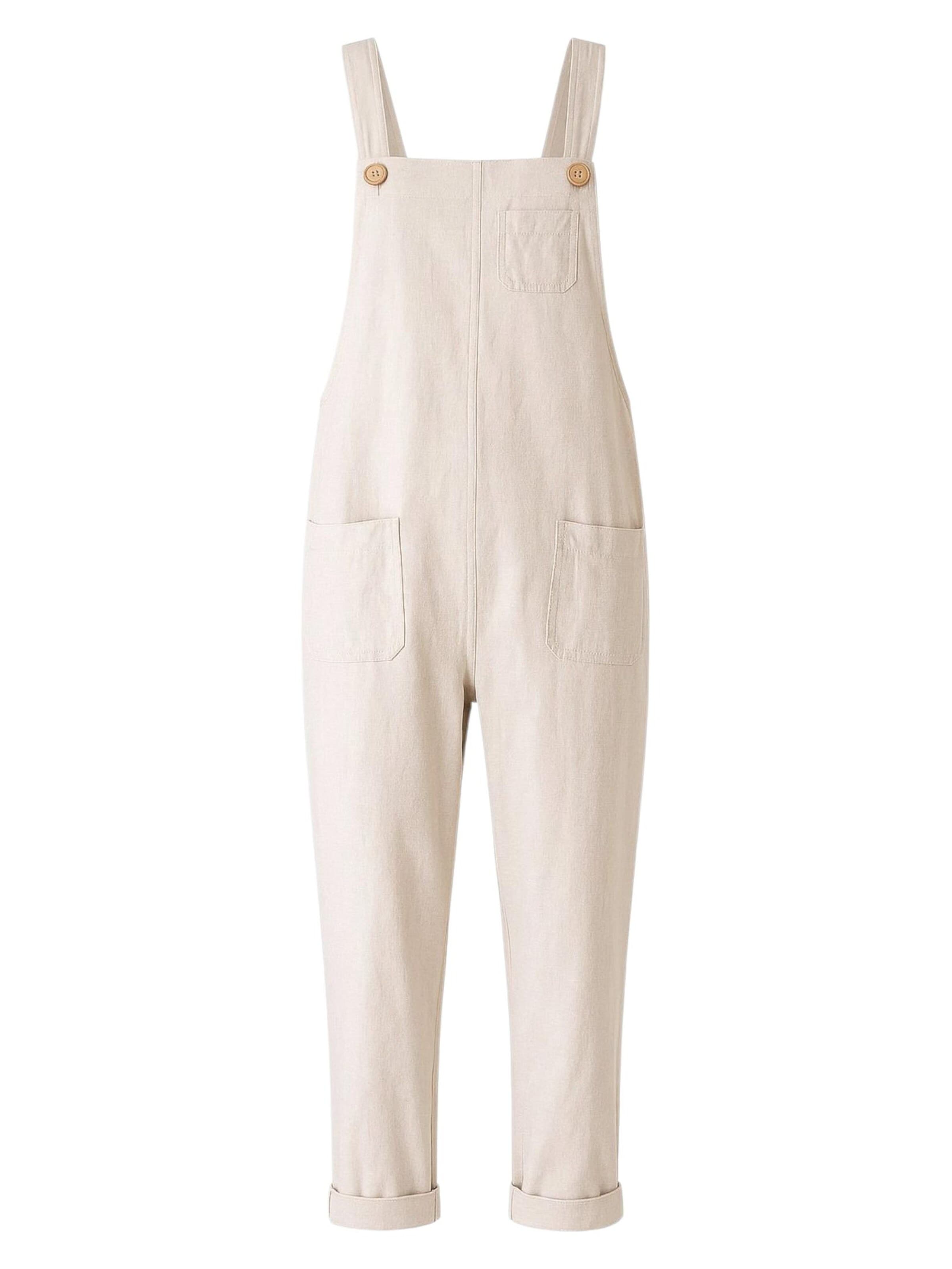 WENOR Loose fit Overalls 'Roa' in Beige: front