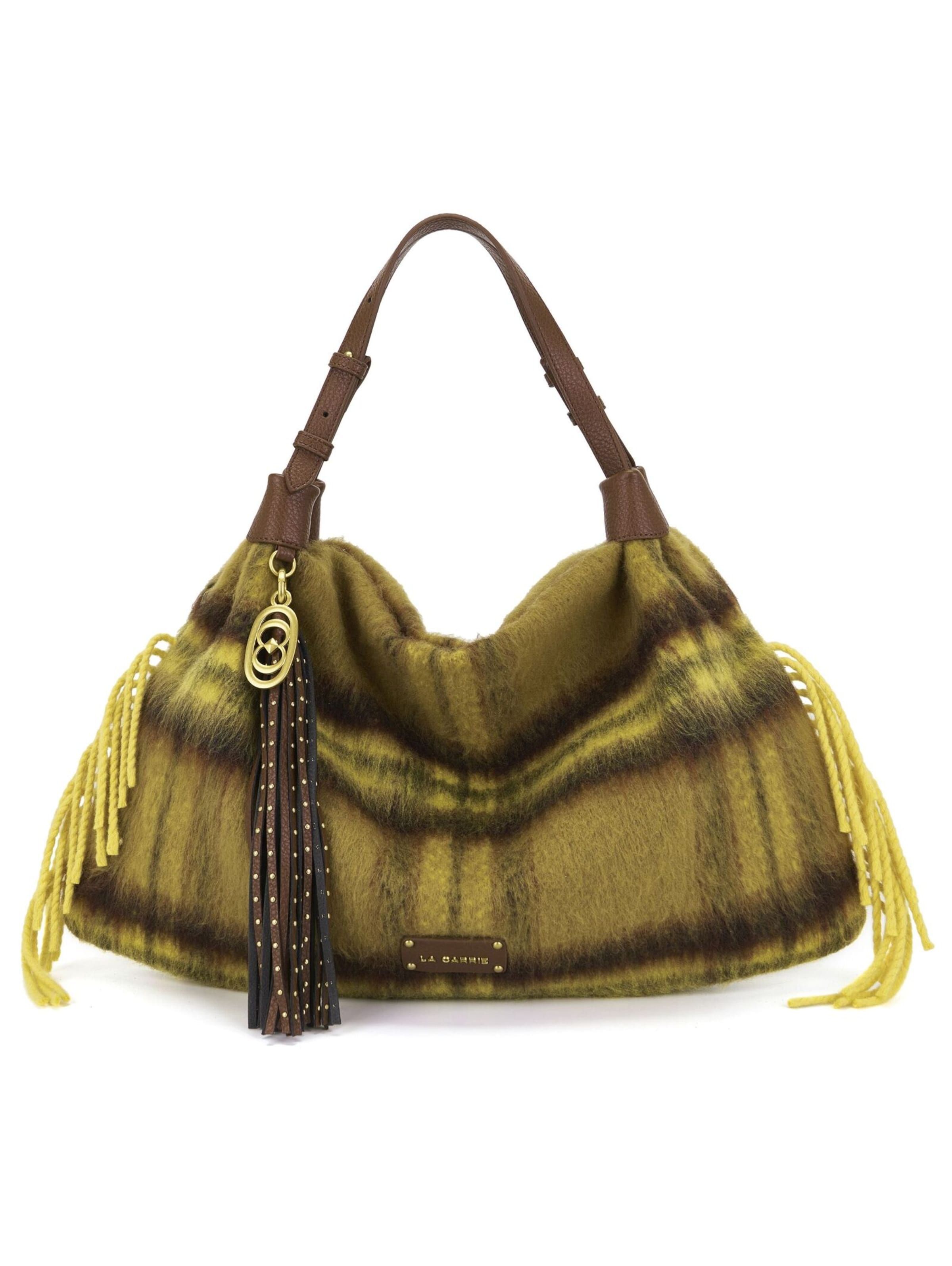 La Carrie Shoulder bag in Yellow: front