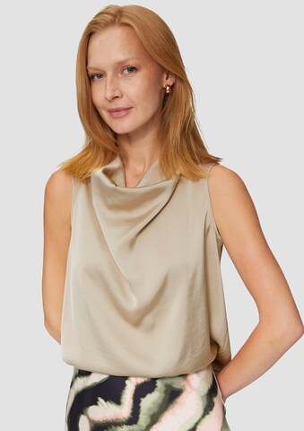 s.Oliver BLACK LABEL Blusentop in Beige: Vorderseite