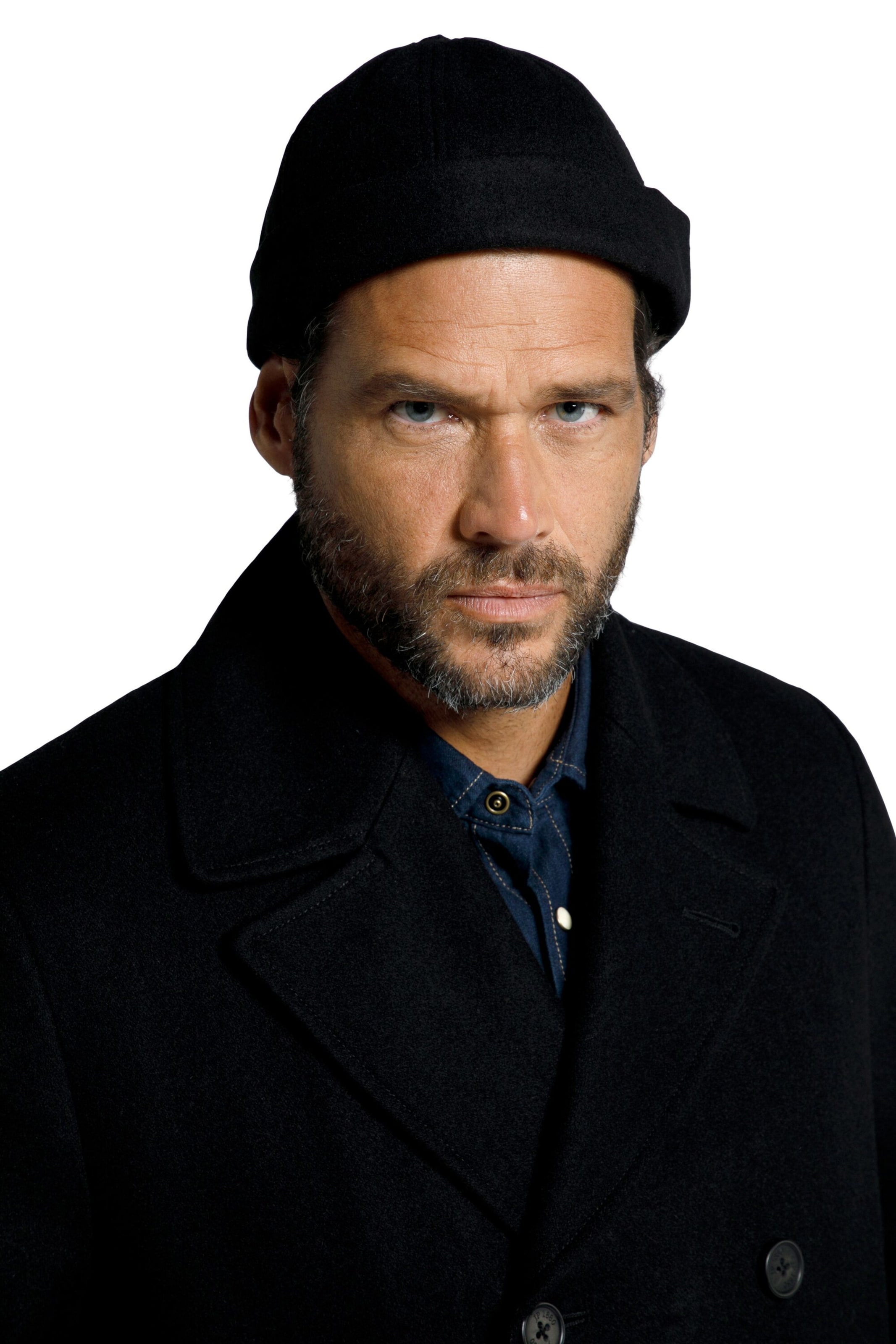 JP1880 Mütze in Schwarz: Vorderseite