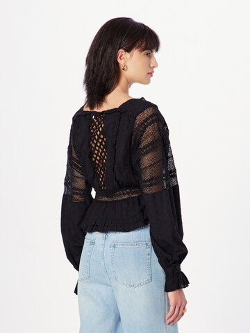 VILA ROUGE - Blusa 'NIKA' en negro