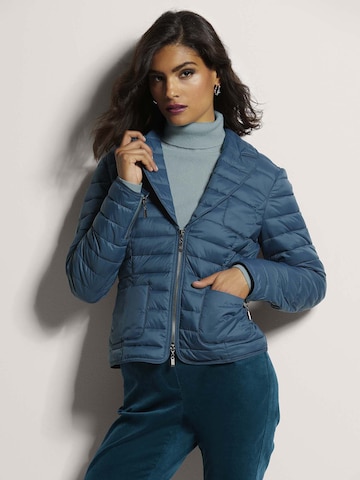 Veste mi-saison MADELEINE en bleu : devant
