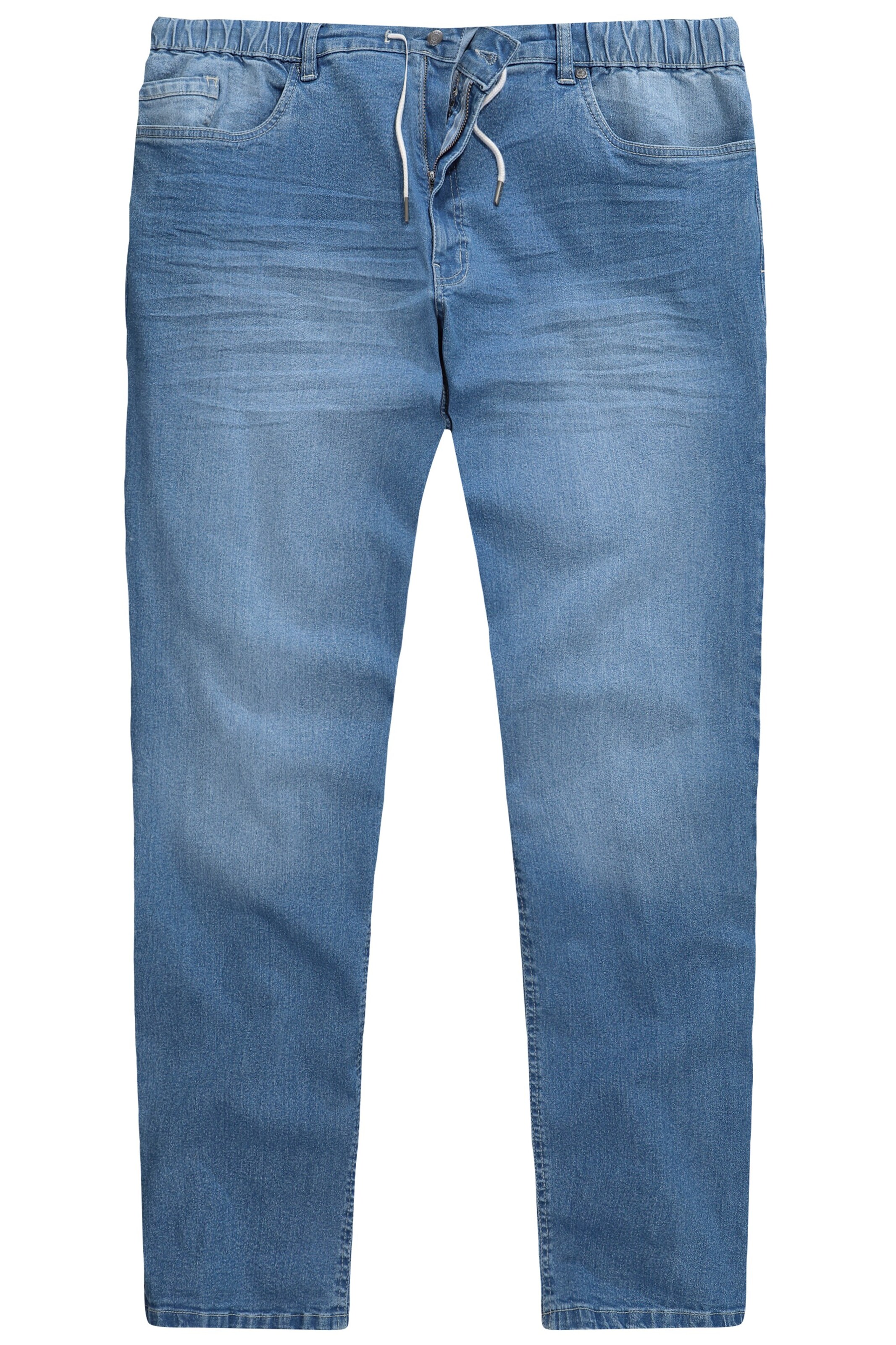 Men Plus Regular Jeans in Blauw: voorkant