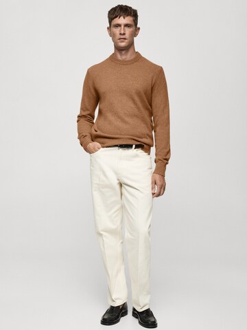 MANGO MAN Sweater 'LOTUS' in Brown