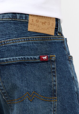 MUSTANG Loosefit Hose 'Vermont Loose' in Blau