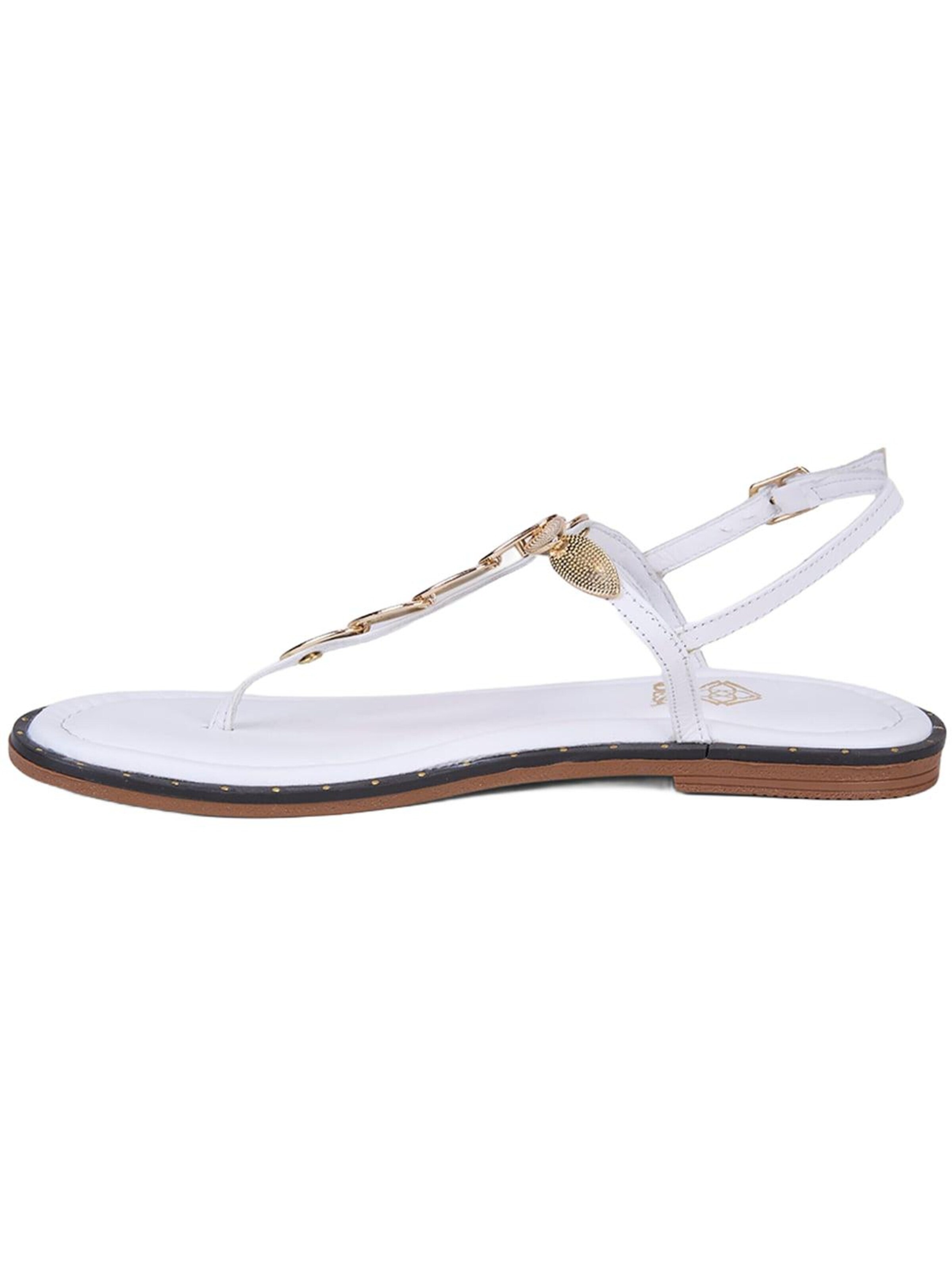 Desa T-Bar Sandals in White