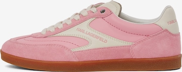 KARL LAGERFELD JEANS Matalavartiset tennarit 'Kandidate' värissä vaaleanpunainen: etupuoli