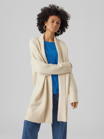 VERO MODA Strickjacke 'HEIDI' in Beige: predná strana