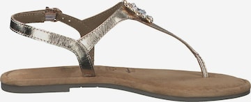 TAMARIS T-bar sandals in Gold