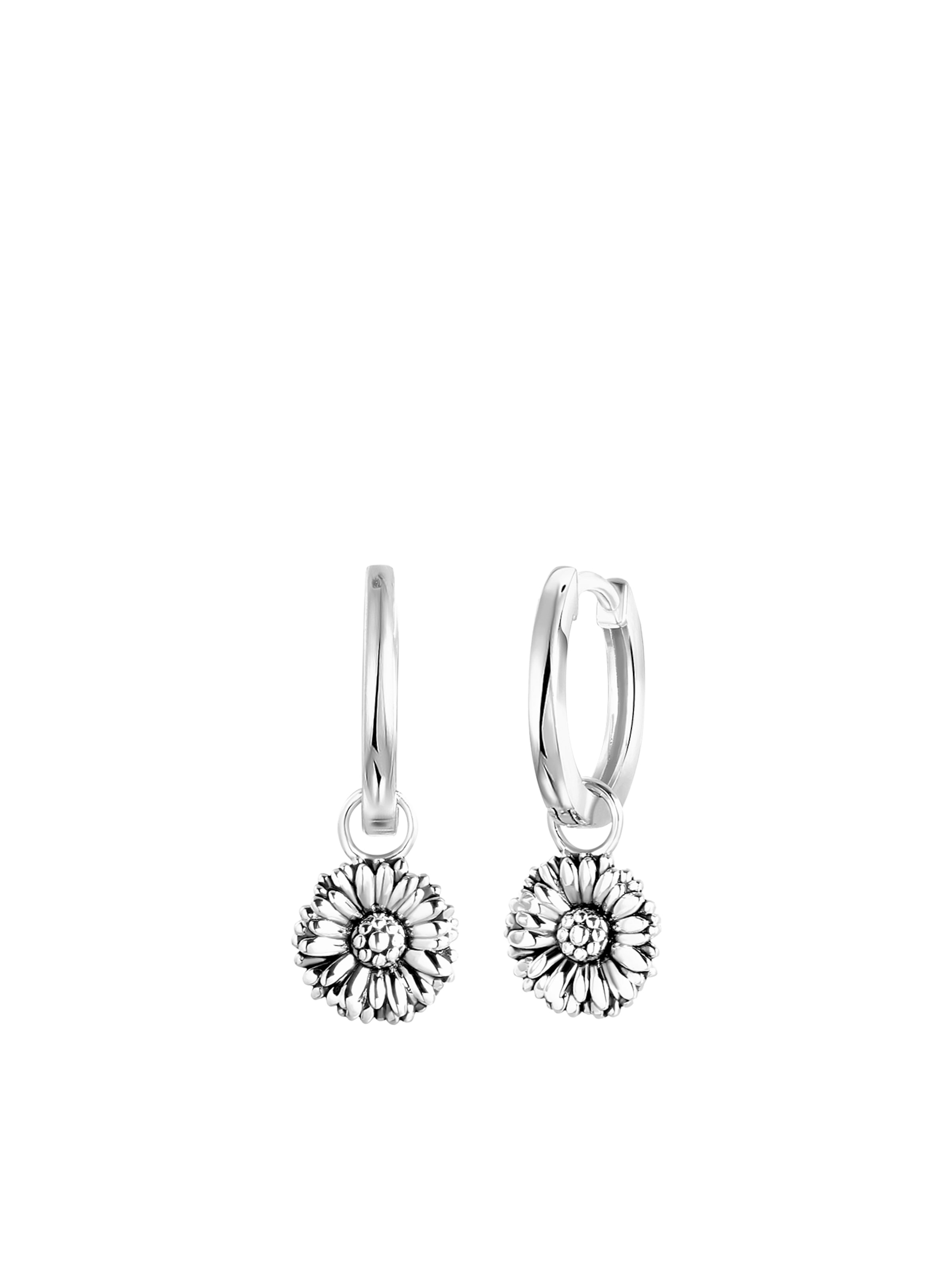 Lucardi Ohrringe in Silber: Vorderseite