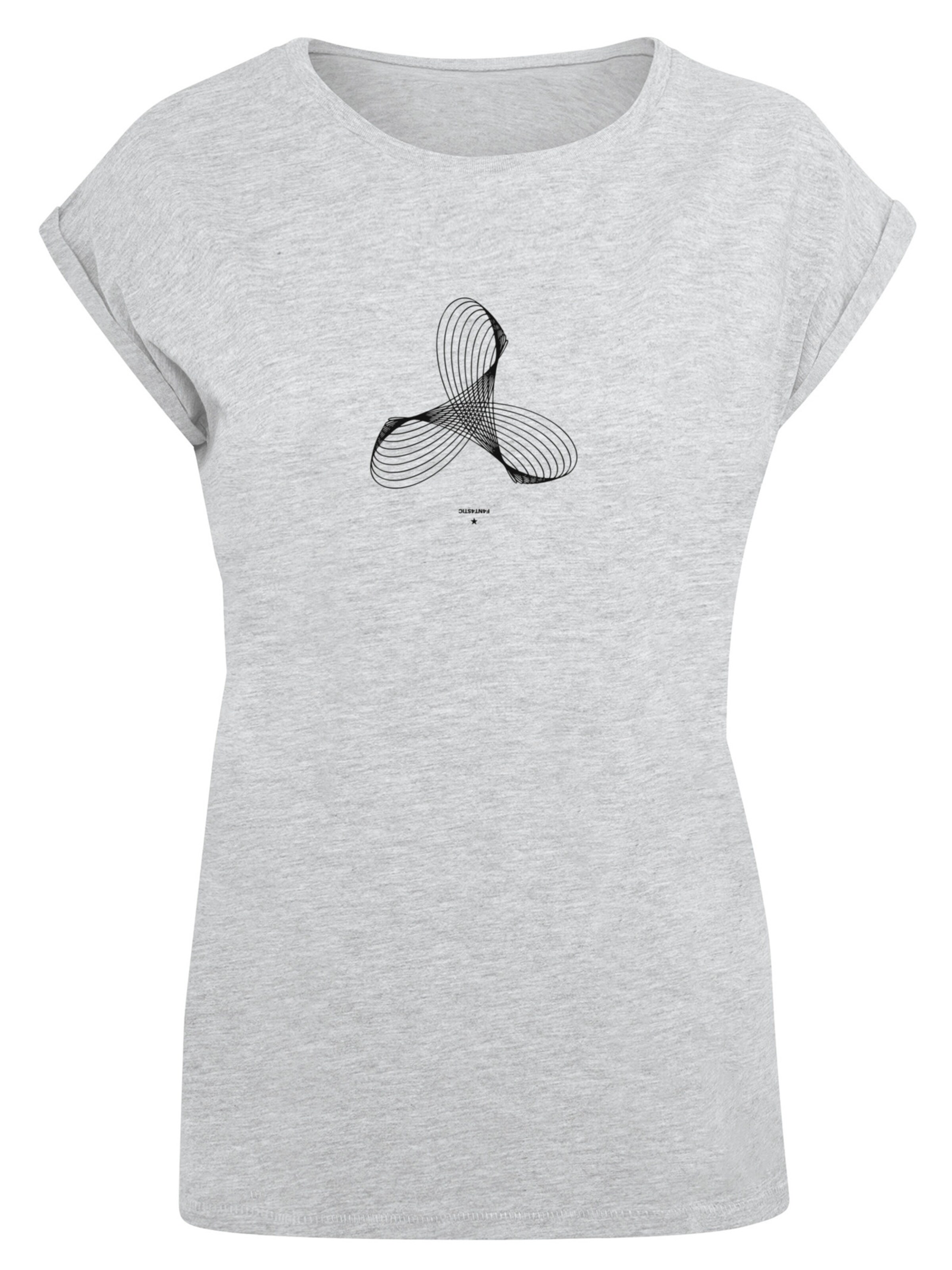 T-shirt F4NT4STIC en gris : devant