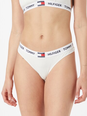 Tommy Hilfiger Underwear Thong in Beige: front