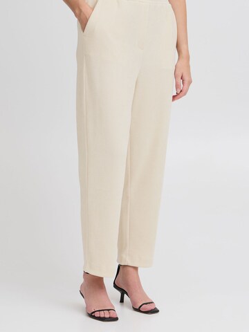 ICHI - regular Pantalón ' IHKATE CORDUROY' en blanco