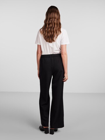 PIECES Wide leg Trousers 'PCBOZZY' in Black