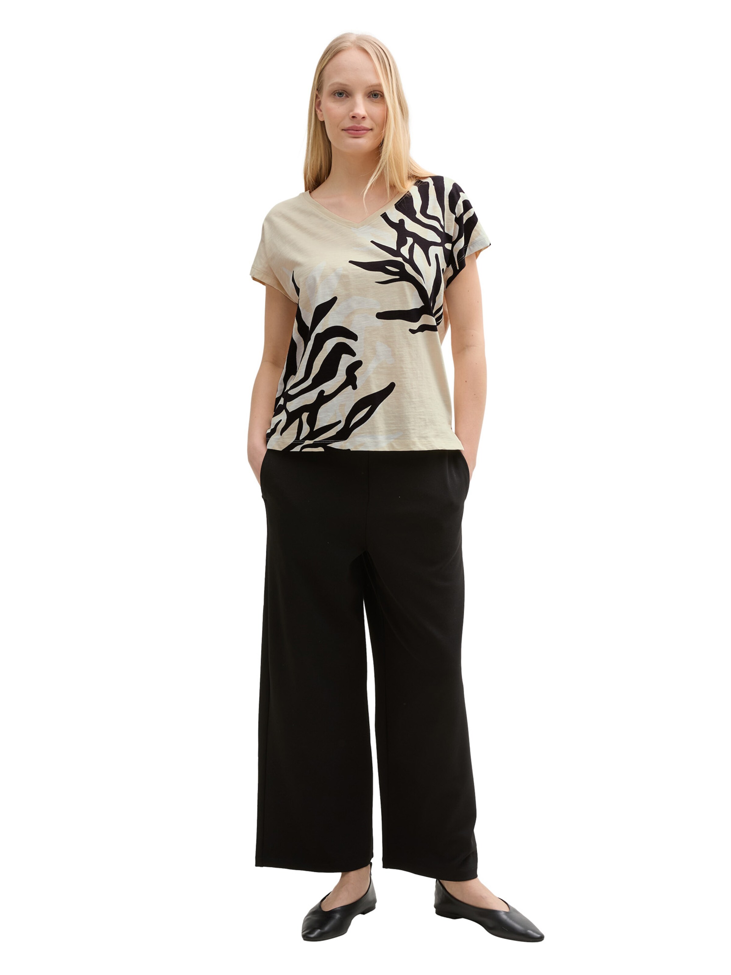 TOM TAILOR Tričko - Béžová