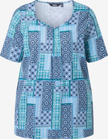 Ulla Popken Shirt in Blauw: voorkant