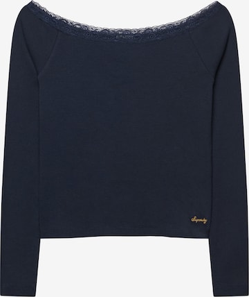 Superdry & Co Shirt 'Athletic Essentials' in Blauw: voorkant