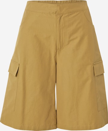 WEEKDAY Wide leg Cargo Pants in Beige: front