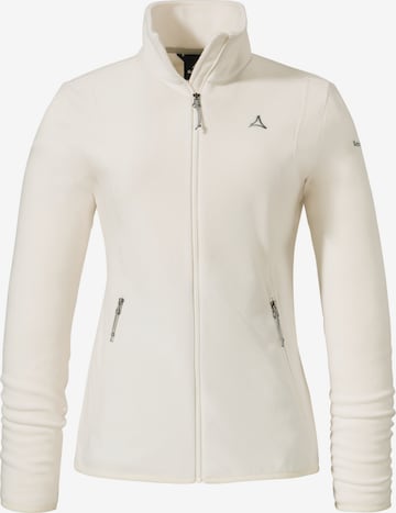 Schöffel Functionele fleece jas in Wit: voorkant