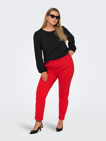 Slimfit Pantaloni 'CARGoldtrash' di ONLY Carmakoma in rosso