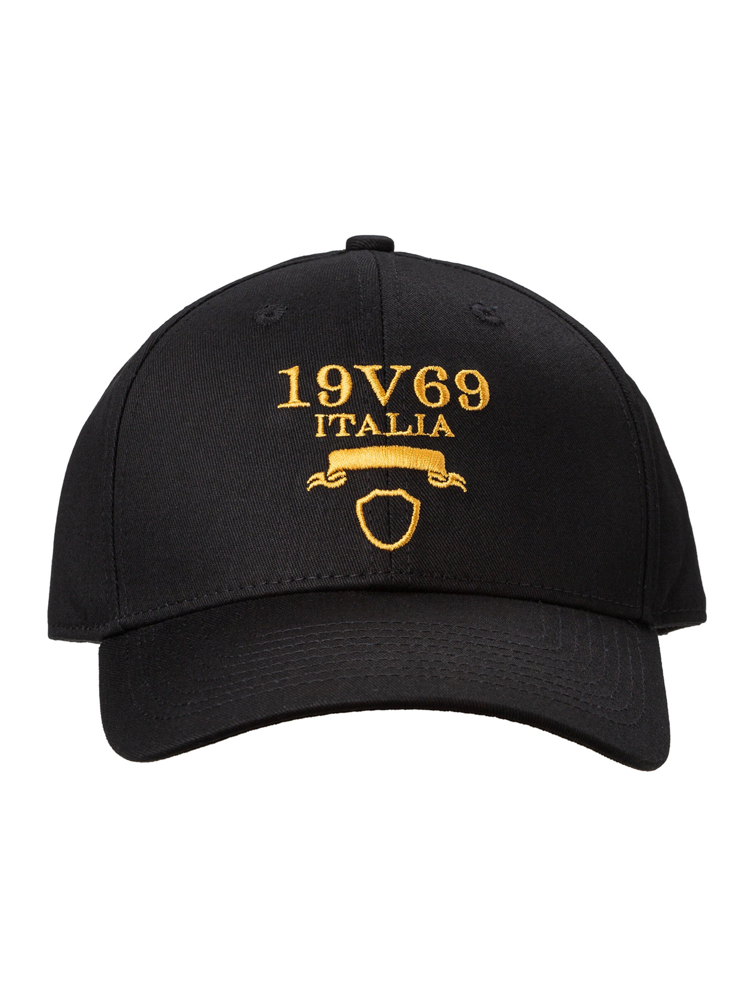19V69 ITALIA Cap 'Mio' in Black: front