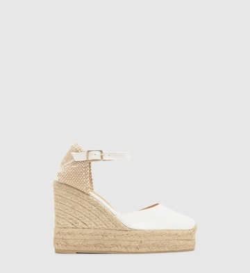 Espadrilles 'Carol' Castañer en blanc : devant