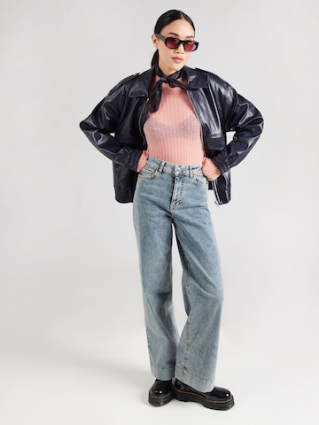 NÜMPH Szeroka nogawka Jeansy 'PARIS' w kolorze niebieski