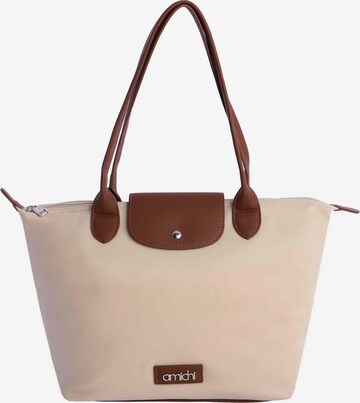 Amichi - Bolso de hombro 'Cerdeña' en beige: frente