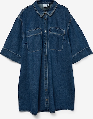 Vero Moda CurveKošulja haljina 'VMCMIGGA' - plava boja: prednji dio