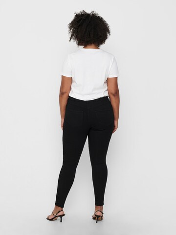 ONLY Carmakoma Skinny Jeans 'Thunder' in Zwart