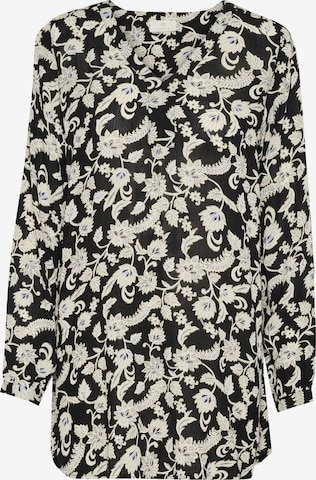 Kaffe Tunika 'Amber' värissä musta: etupuoli