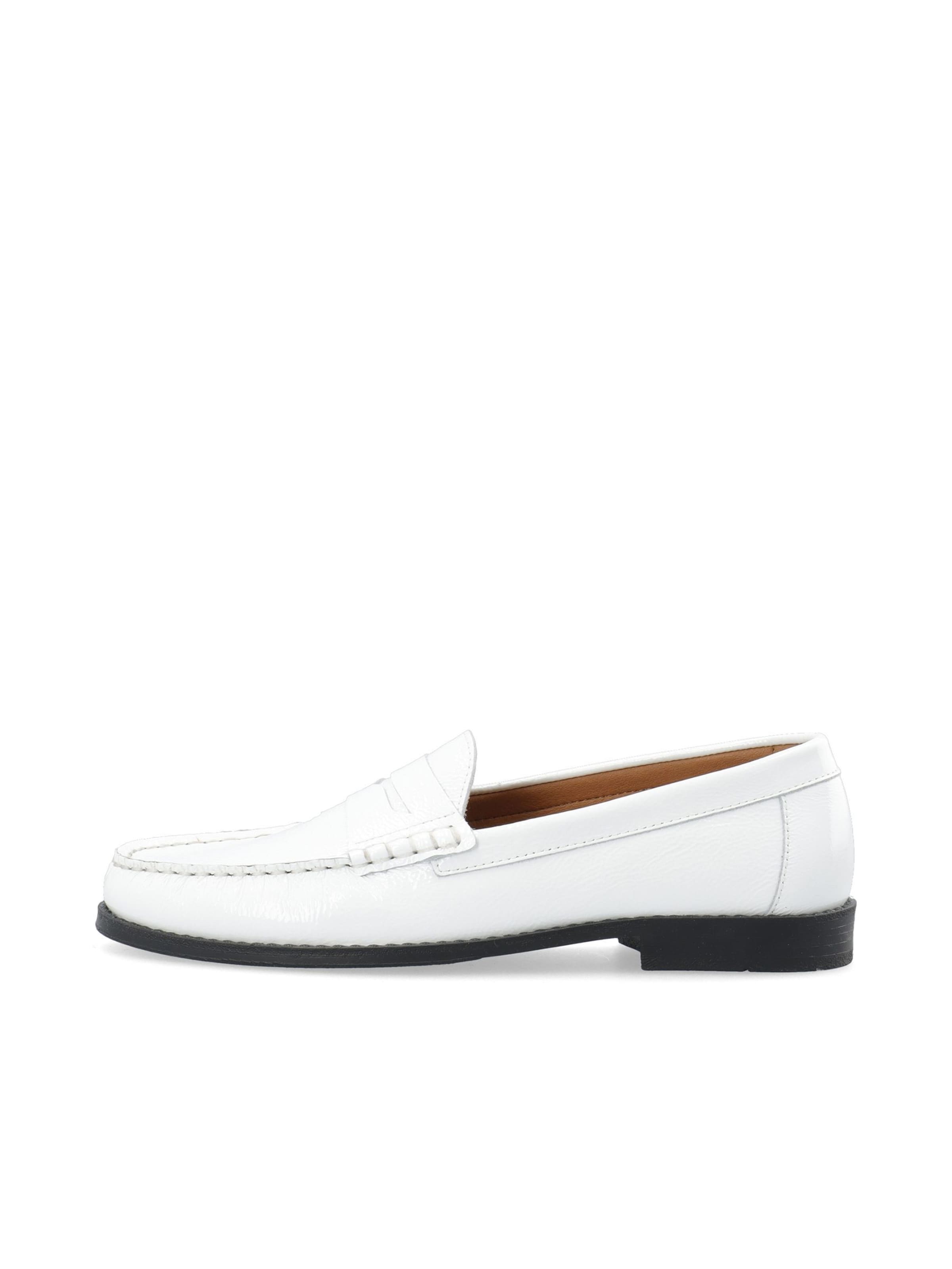 Bianco Moccasins 'Pop' in White: front