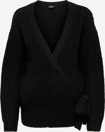 Only Maternity Knit Cardigan in Black: front