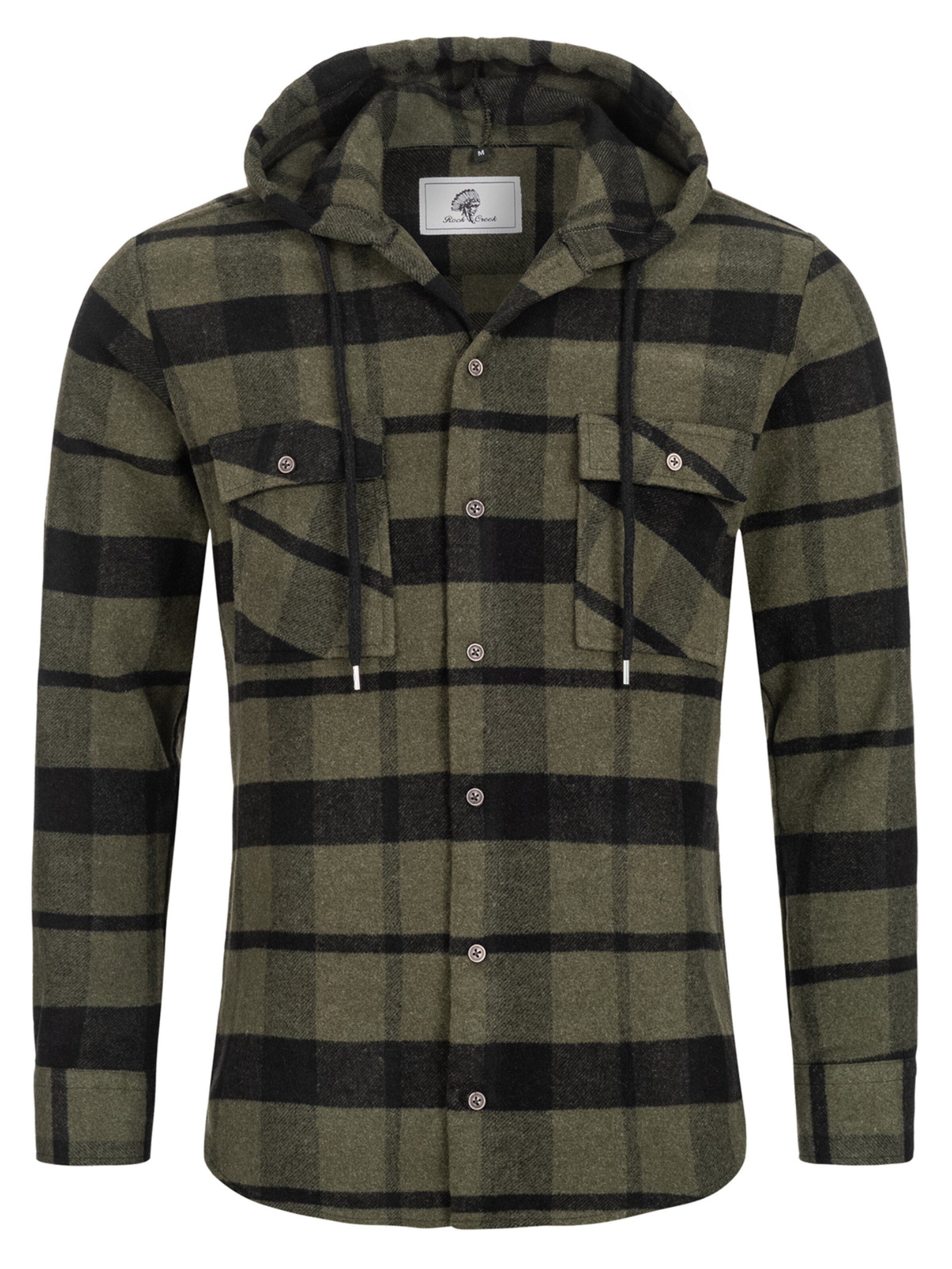 Rock Creek Regular Fit Hemd in Grün: Vorderseite