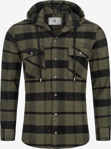 Rock Creek Regular fit Button Up Shirt in Green: front