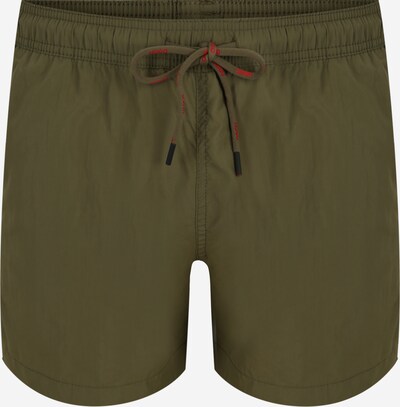 HUGO Swimming shorts 'DOMINICA' in Khaki / Red, Item view